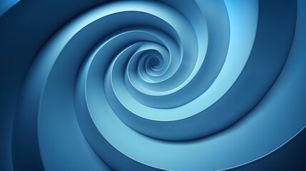 Fototapeta premium Simple Blue Abstract Spiral Wallpaper