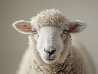 Fototapeta premium sheep isolated on cute background