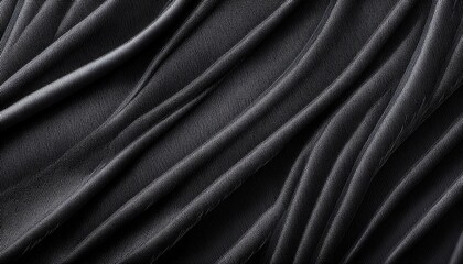 Obraz premium abstract fabric texture background close up picture of black color thread macro image of textile surface wallpaper template for banner website poster backdrop