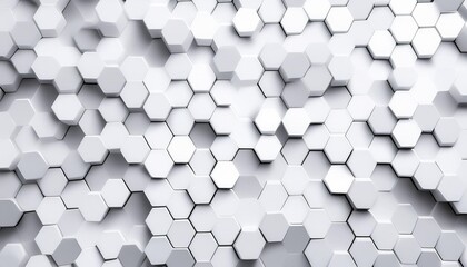 future modern white and grey hexagon background