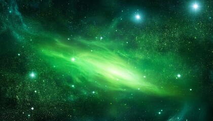 abstract green galaxy space background colorful cosmos universe backdrop