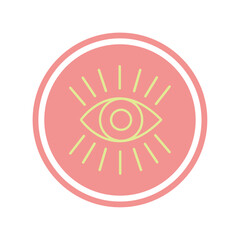 Yoga sticker icon Healthy lifestyle Vector