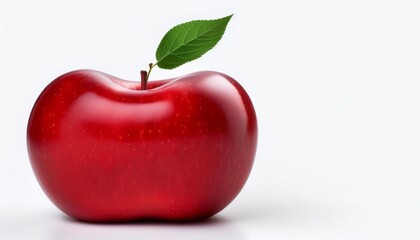 red apple with green leaf logo