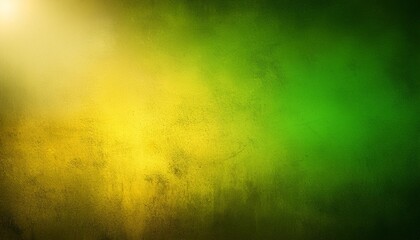 green and yellow background texture with distressed vintage grunge and shiny spotlight corner design