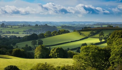 Obraz premium view of surrey hills surrey united kingdom