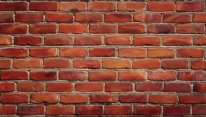 Obraz premium texture of old grunge red brick wall background