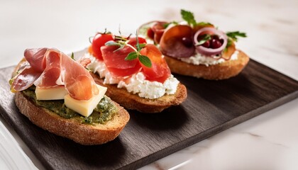 french cuisine promotional shot of a tartine generated with ai