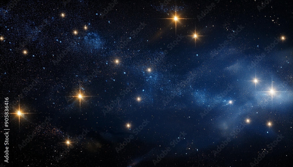 Wall mural space and stars imitation use for background and texture
