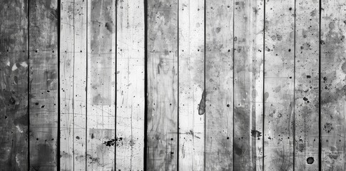 Black and White Wood Grain Texture - Distressed, Vintage, Rustic, Grunge, and Weathered Wood Background.