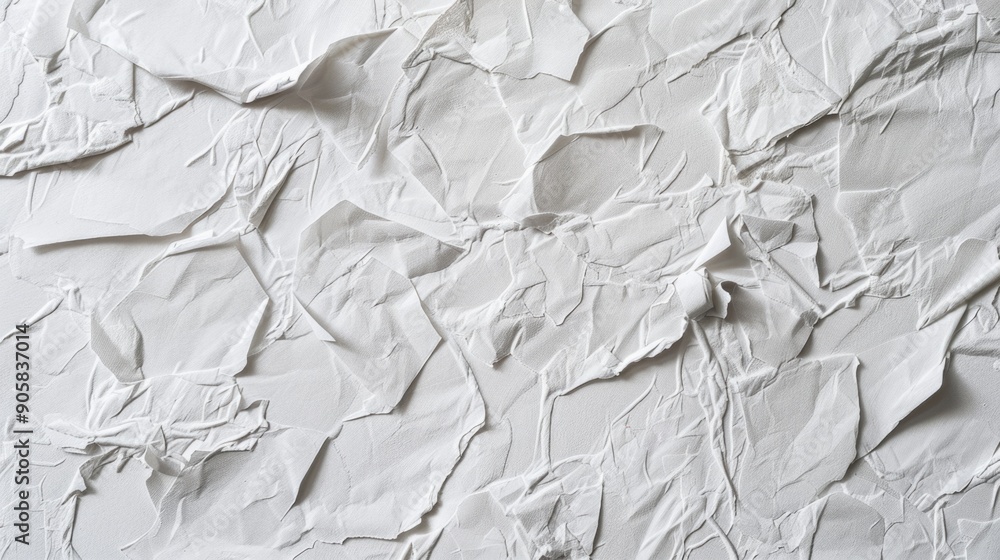 Poster a close-up shot of a blank white paper with no writing or marks