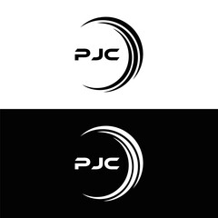 PJC logo. P J C design. White PJC letter. PJC, P J C letter logo design. P J C letter logo design in GOLD, GOLDEN LOGO, THREE, style. letter logo set in one artboard. P J C letter logo vector design.