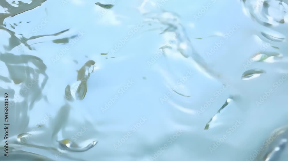 Poster mesmerizing water dance over shimmering surface at twilight in a tranquil environment. generative ai