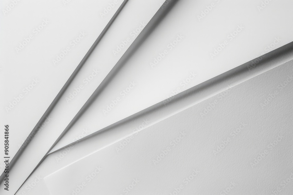 Poster a close-up shot of a blank white sheet of paper, ideal for use in educational or creative contexts