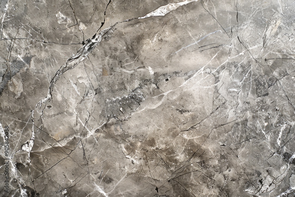 Wall mural A detailed view of a marble surface showing cracks and imperfections