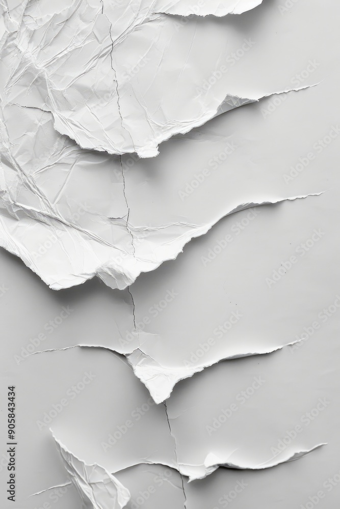 Poster a close-up shot of a blank paper with a smooth finish, suitable for use in educational or office set