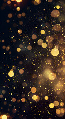 Glittery gold glitter background. Bright background, wallpaper, holiday background.