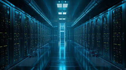 Server Room - A glimpse into the heart of technology.