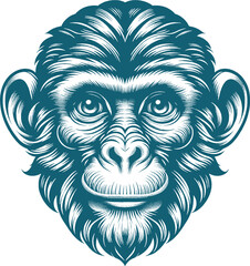 monkey tattoo vector