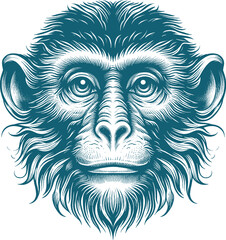 monkey tattoo vector