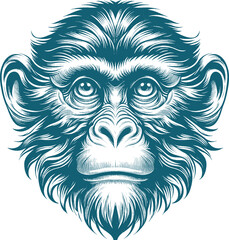 monkey tattoo vector