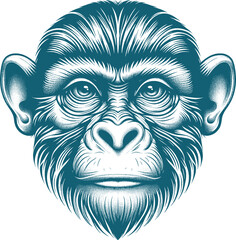 monkey tattoo vector