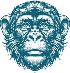 monkey tattoo vector