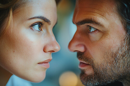 Photograph of Two Colleagues Using Active Listening Techniques: To resolve a conflict.