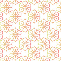 Yoga Icons pattern background Vector