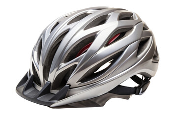 Fototapeta premium Cycling Helmet on Transparent Background. Perfect for Safety Gear and Equipment Illustrations