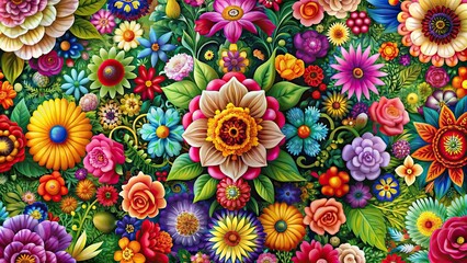 Beautiful floral artwork patterns featuring vibrant colors and intricate designs, floral, artwork, patterns, vibrant