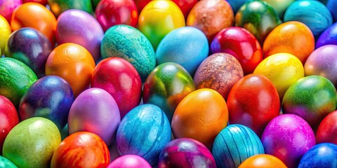 Solid-colored Easter eggs for a vibrant and colorful holiday display, Easter, eggs, holiday, decoration, spring, colorful