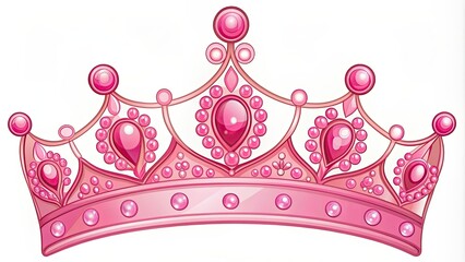 Pink Princess Crown Clipart Perfect