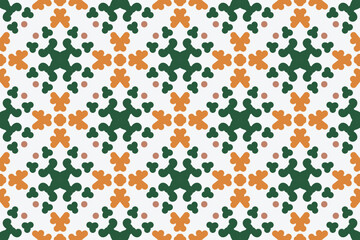 green and yellow luxury vector seamless pattern. Ornament, Traditional, Ethnic, Arabic, Turkish, Indian motifs. Great for fabric and textile, wallpaper, packaging design or any desired idea.