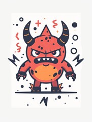 Angry Cartoon Monster