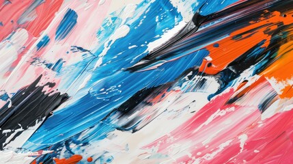 Abstract Acrylic Painting Background.