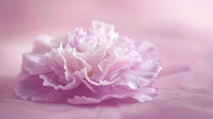 Delicate Pink Flower Petals Close Up.