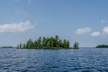 Lake Rainy in the Voyaguer National Park tour of the Boreal forest covered islands