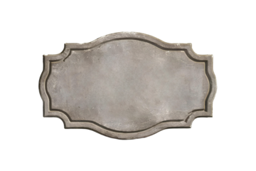 Old stone sign plate, cut out vintage memorial rock texture panel plaque transparent historical grunge concrete ancient cement rectangle grey aged materiel png block pattern isolated signboard