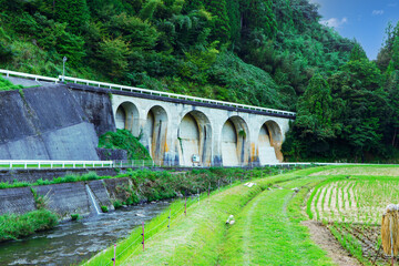 広島と浜田を結ぶ、幻の広浜鉄道今福線　アーチ橋