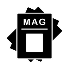 Magazine icon template