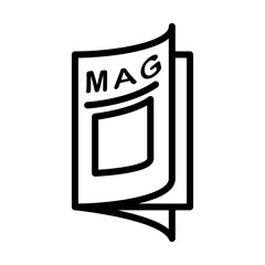 Magazine icon template