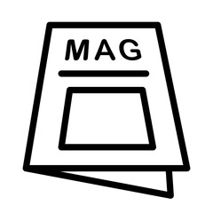 Magazine icon template