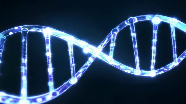 Biotech Brilliance: DNA Particle Animation