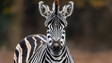 Naklejka premium Zebra Photography: Capturing images of zebras in the wild or in captivity.