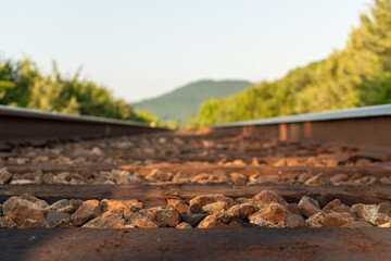 railway in the mountains