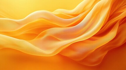 Fototapeta premium Golden Silk Embrace: Luxurious folds of shimmering fabric cascade in warm, inviting light