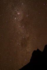 A starry night from the mountain