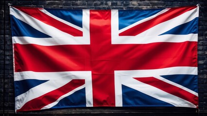 British Flag Serving as a Patriotic Background