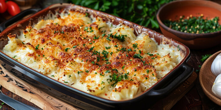 Bacalhau com Natas on the table