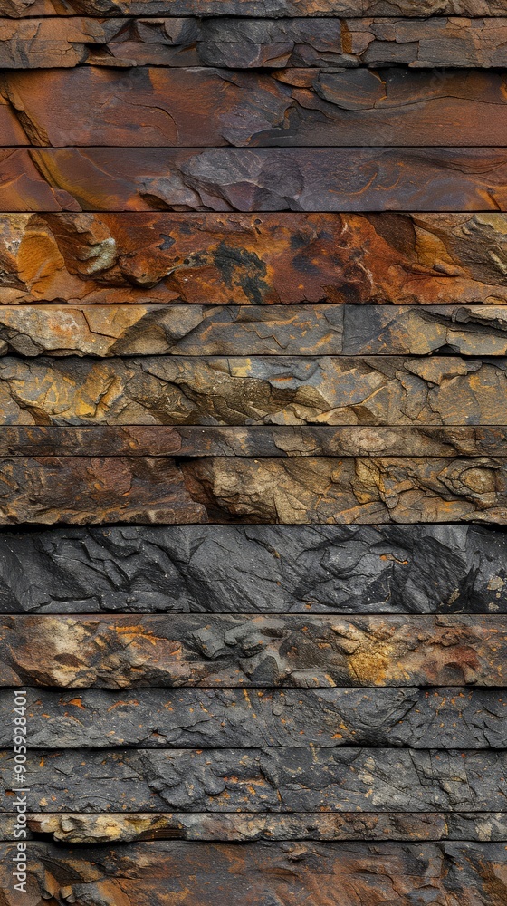 Poster intricate layers of warm-toned stones create a compelling texture for design